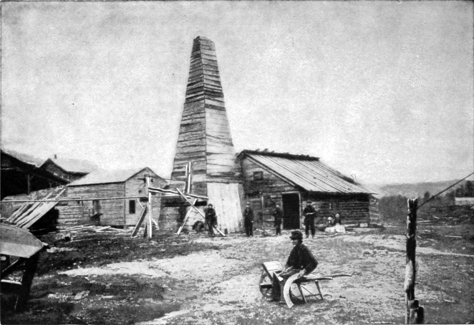 Il Drake Well in Pennsylvania, pozzo petrolifero di Edwin Drake del 1859